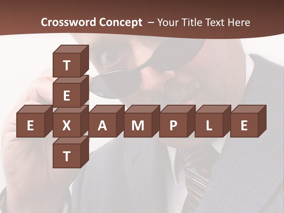 Troubled Boss Person PowerPoint Template