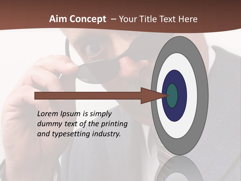 Troubled Boss Person PowerPoint Template