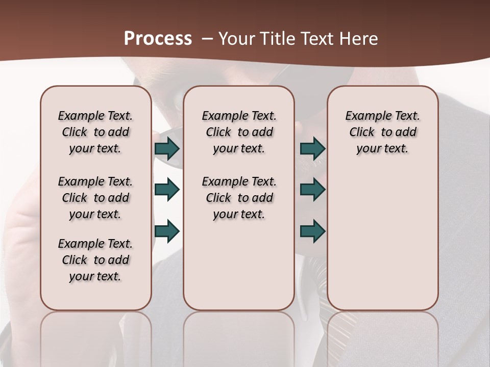 Troubled Boss Person PowerPoint Template