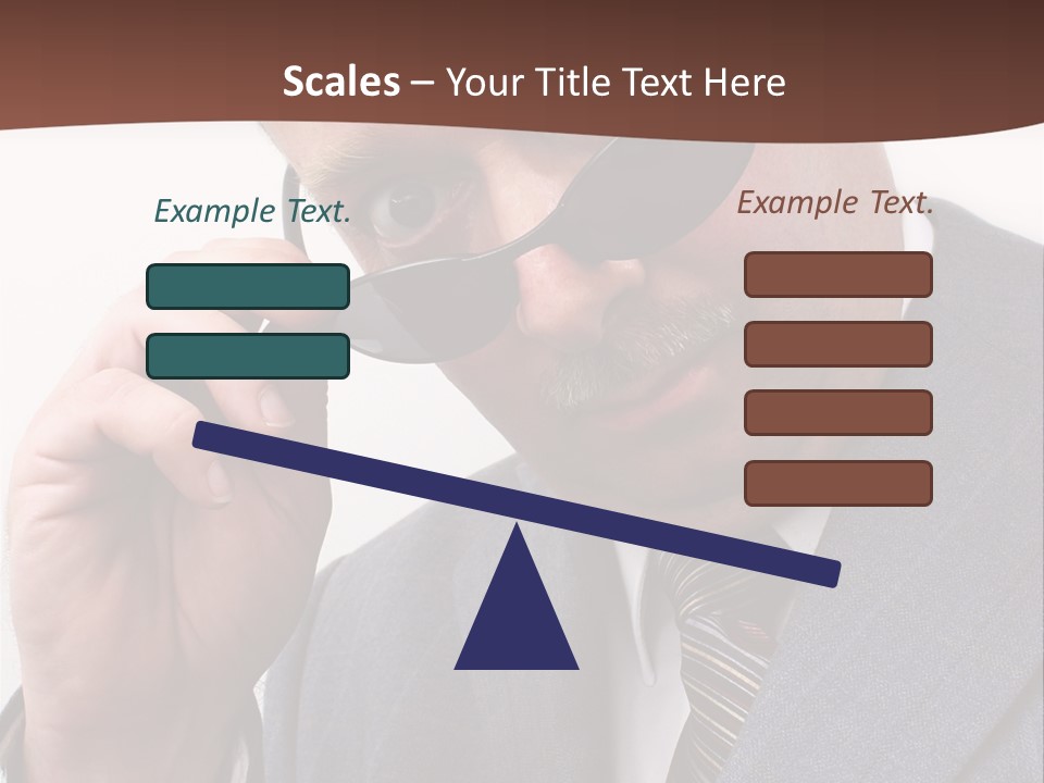 Troubled Boss Person PowerPoint Template
