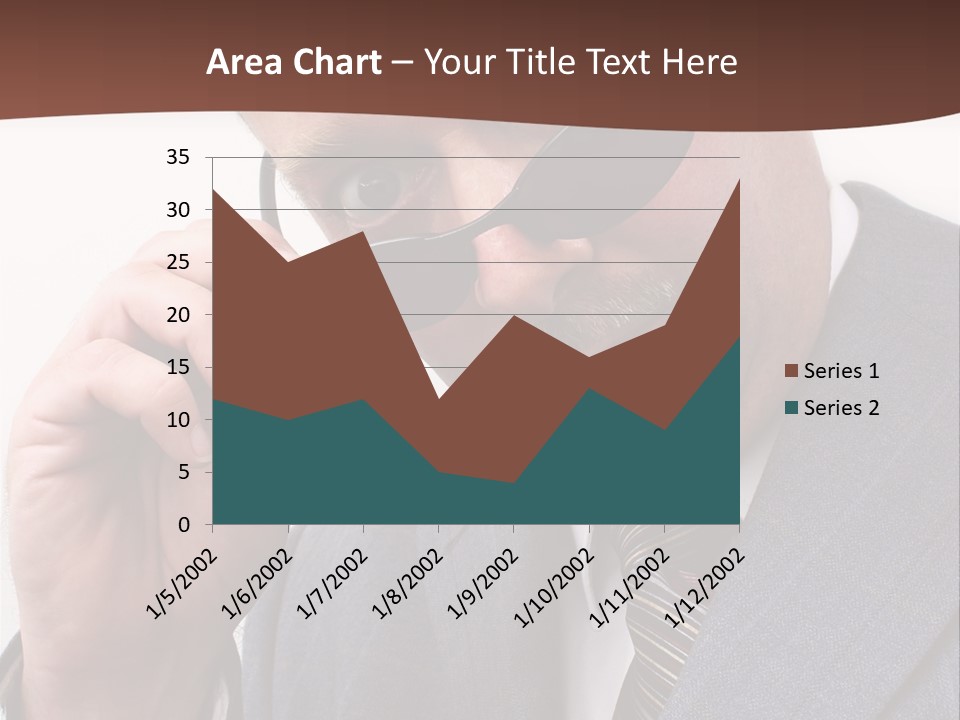 Troubled Boss Person PowerPoint Template