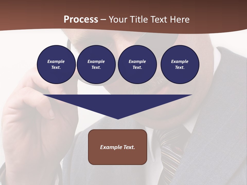 Troubled Boss Person PowerPoint Template