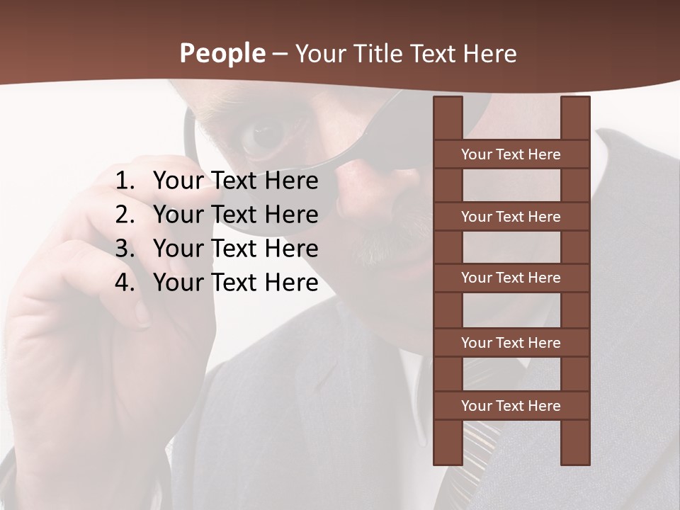 Troubled Boss Person PowerPoint Template