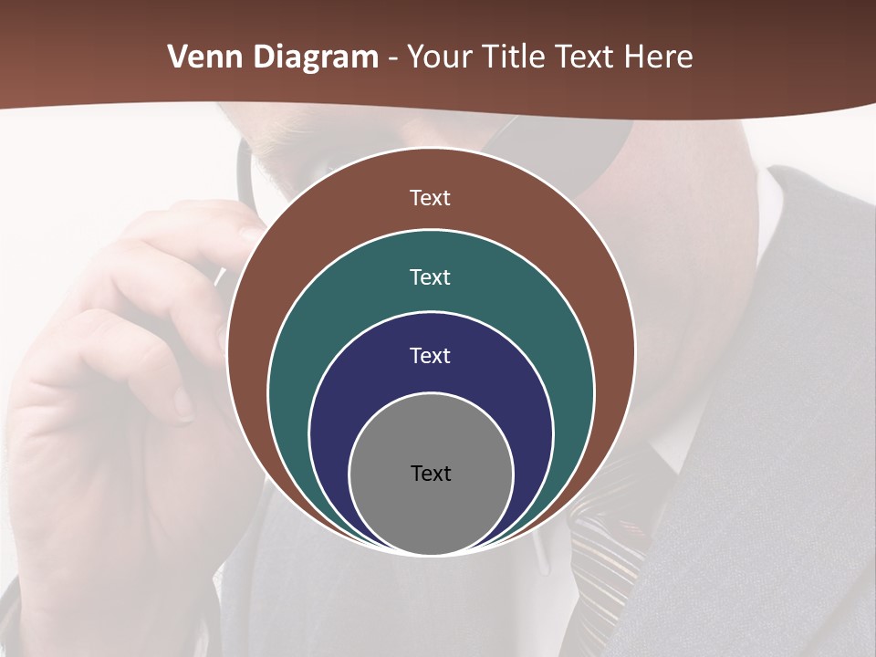 Troubled Boss Person PowerPoint Template