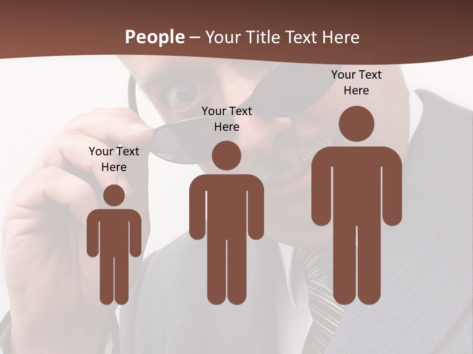 Troubled Boss Person PowerPoint Template