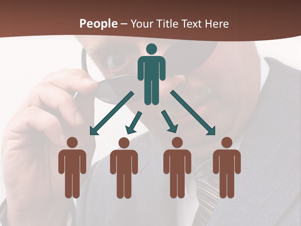 Troubled Boss Person PowerPoint Template