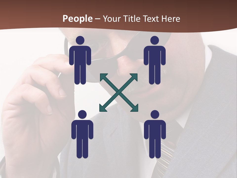 Troubled Boss Person PowerPoint Template