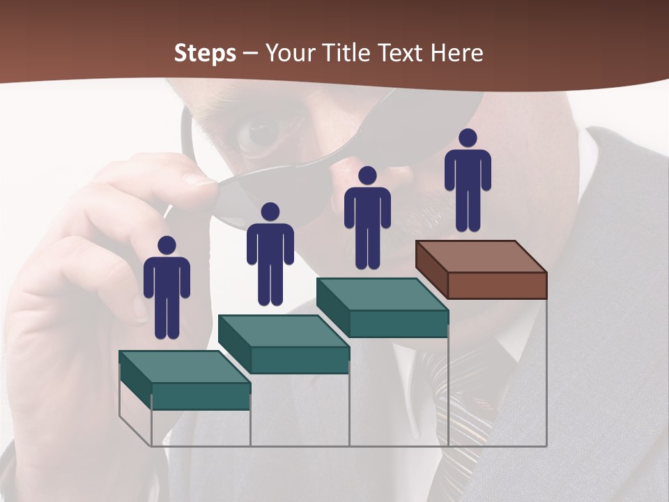 Troubled Boss Person PowerPoint Template