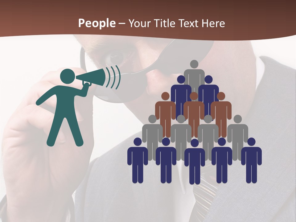 Troubled Boss Person PowerPoint Template