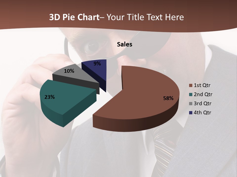 Troubled Boss Person PowerPoint Template
