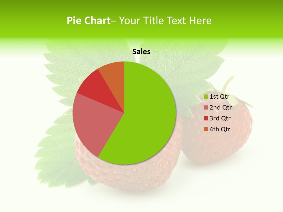Green Isolated Still Life PowerPoint Template