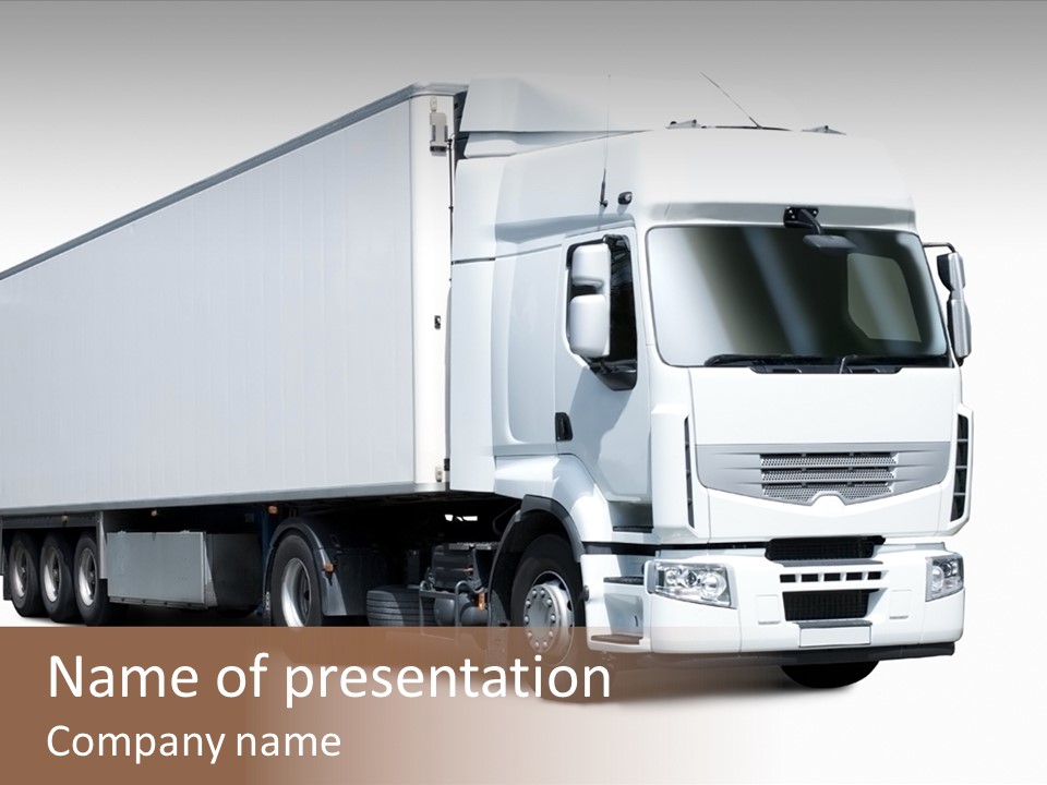 Transporter Transportation High PowerPoint Template