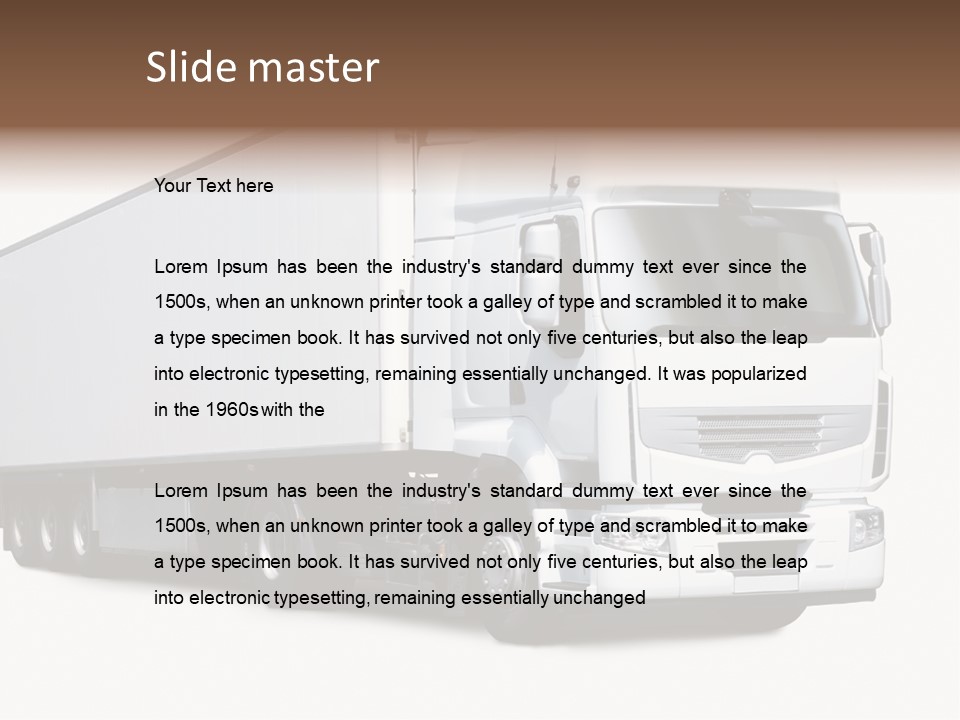 Transporter Transportation High PowerPoint Template