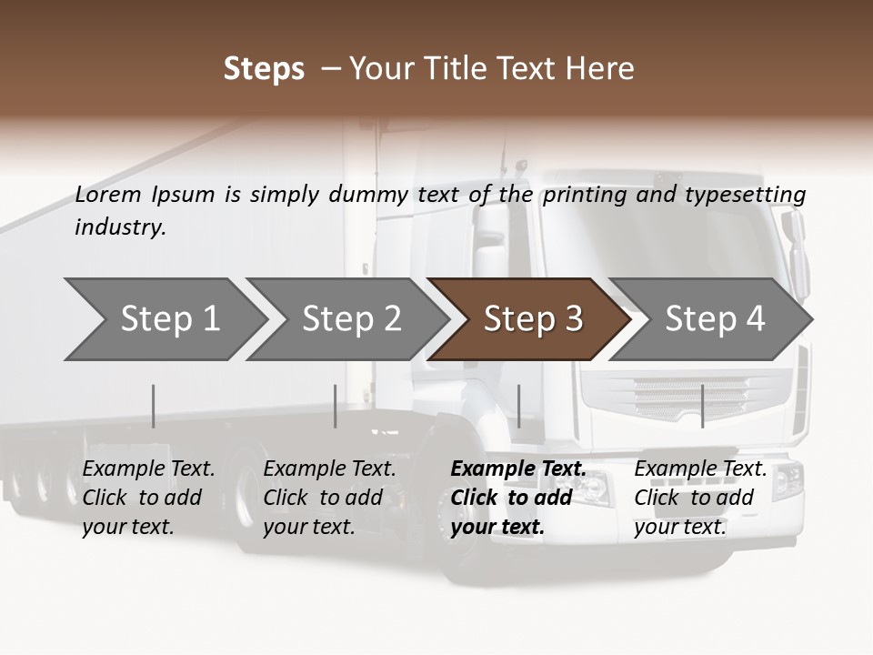 Transporter Transportation High PowerPoint Template