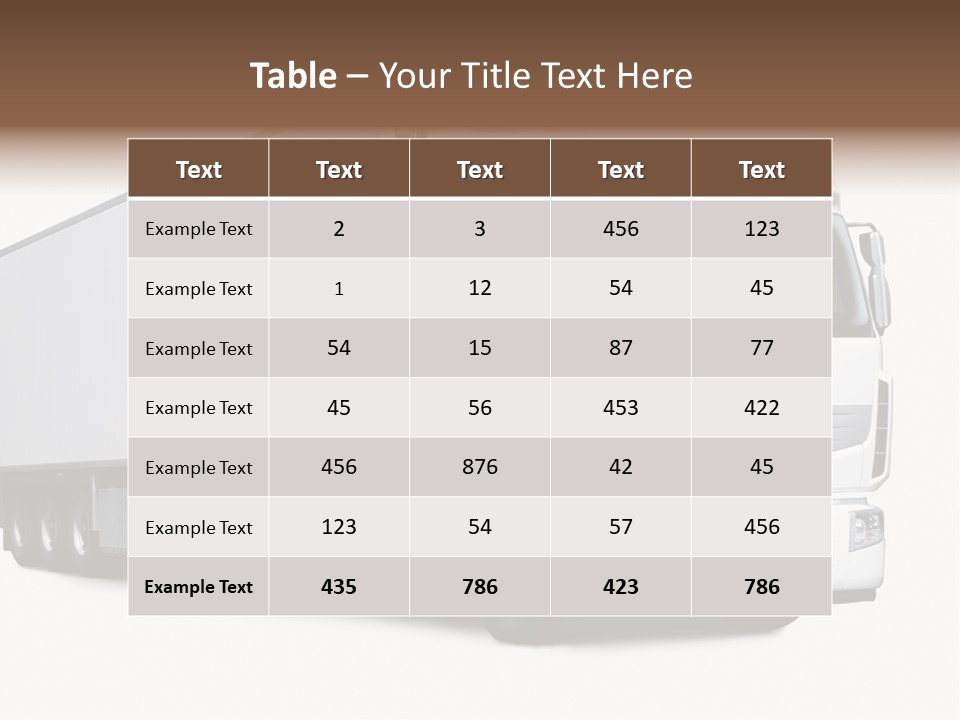 Transporter Transportation High PowerPoint Template