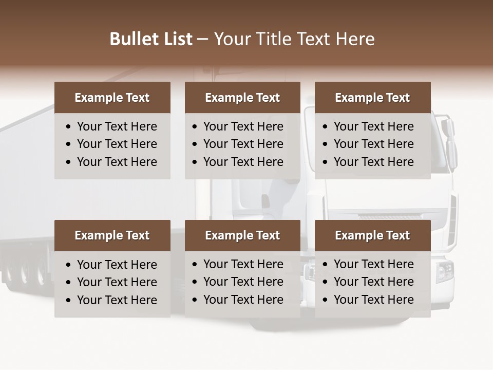 Transporter Transportation High PowerPoint Template