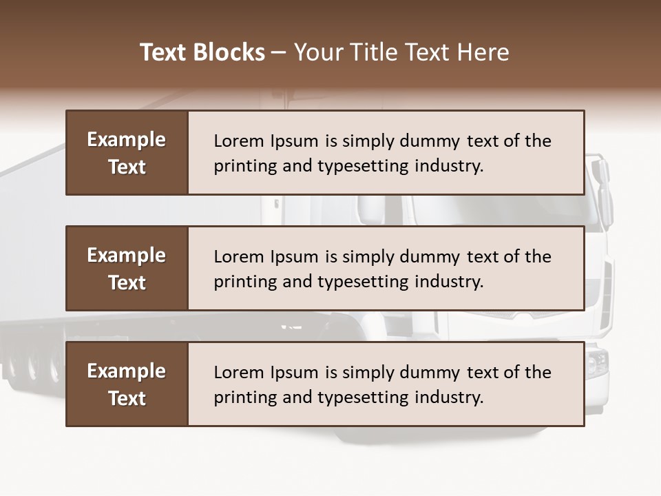 Transporter Transportation High PowerPoint Template