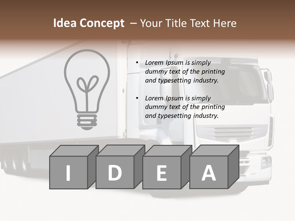 Transporter Transportation High PowerPoint Template