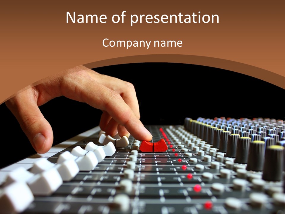 Club Studio Sound PowerPoint Template