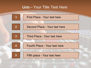 Club Studio Sound PowerPoint Template