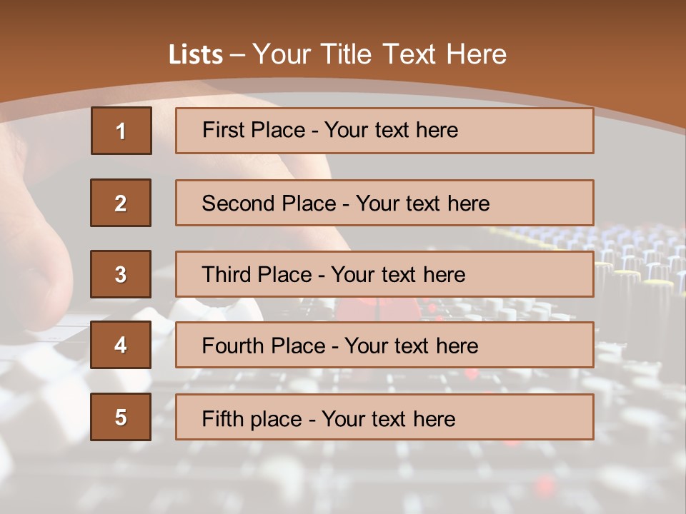 Club Studio Sound PowerPoint Template