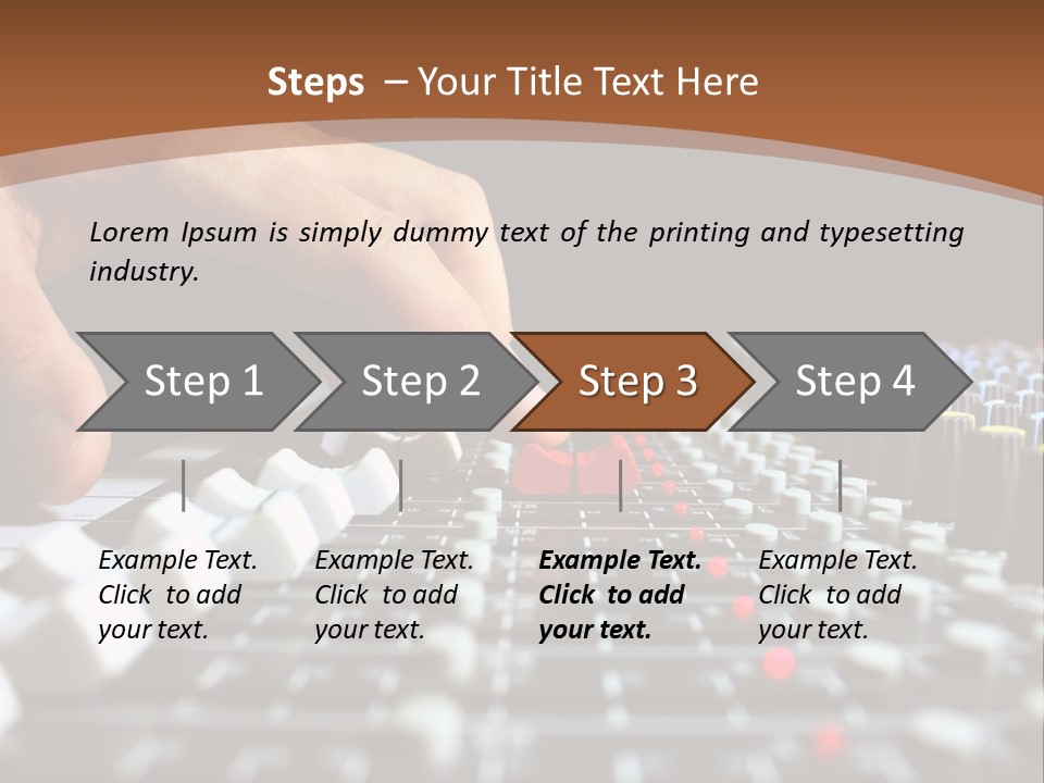 Club Studio Sound PowerPoint Template