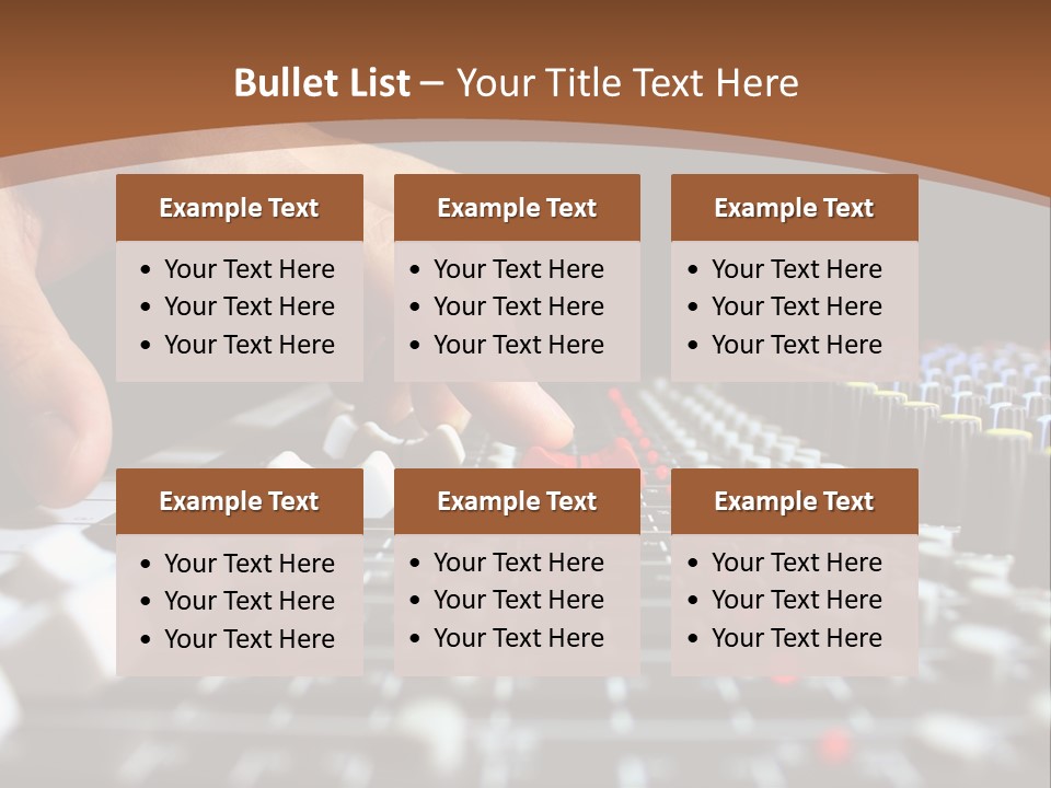 Club Studio Sound PowerPoint Template