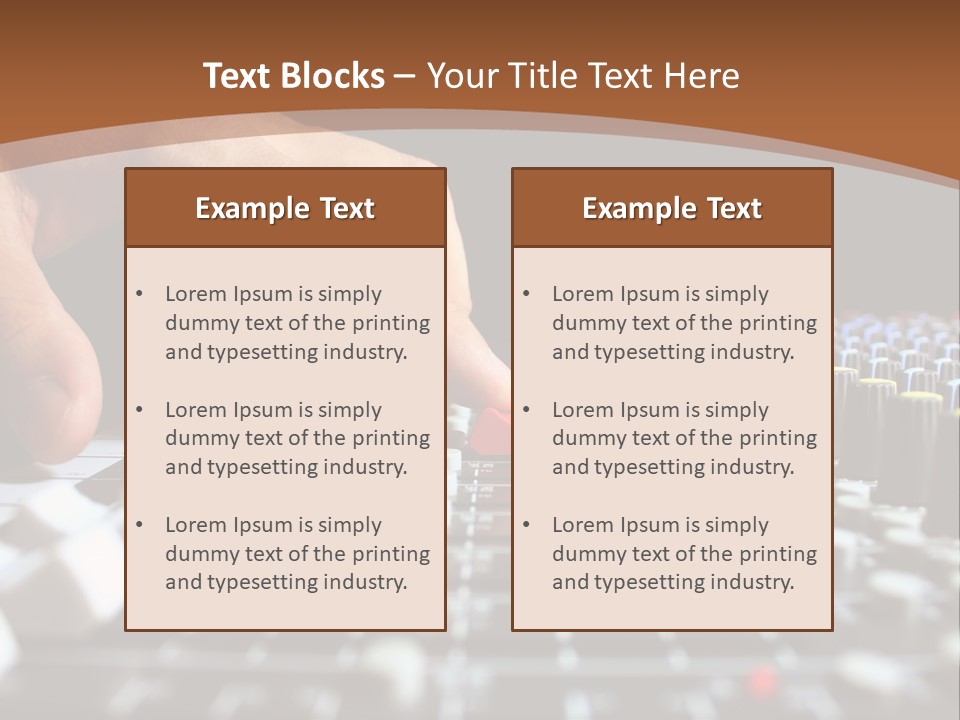Club Studio Sound PowerPoint Template
