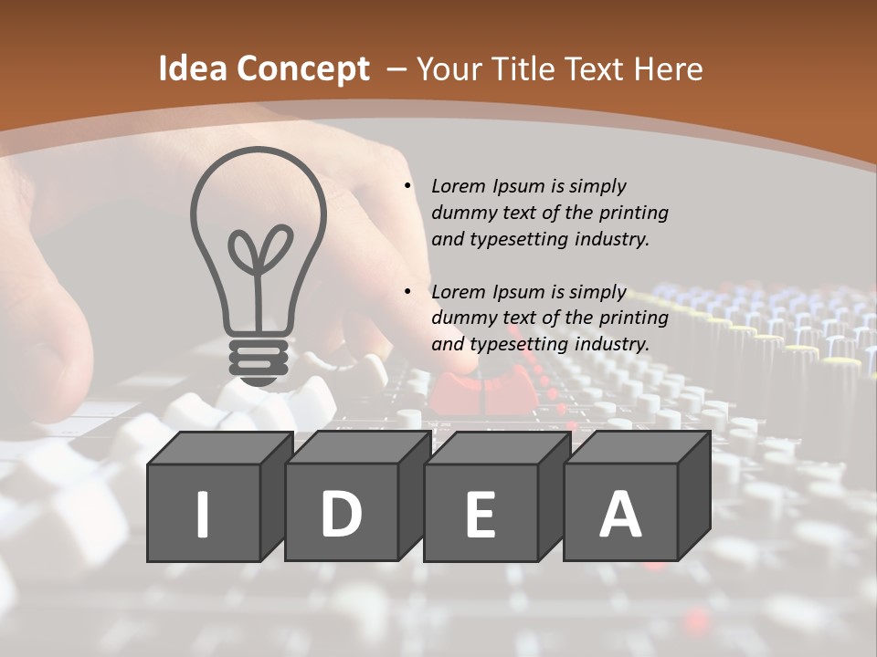 Club Studio Sound PowerPoint Template