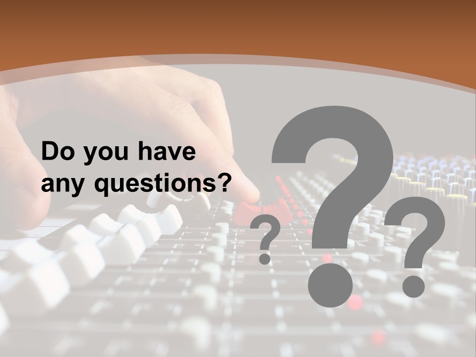 Club Studio Sound PowerPoint Template