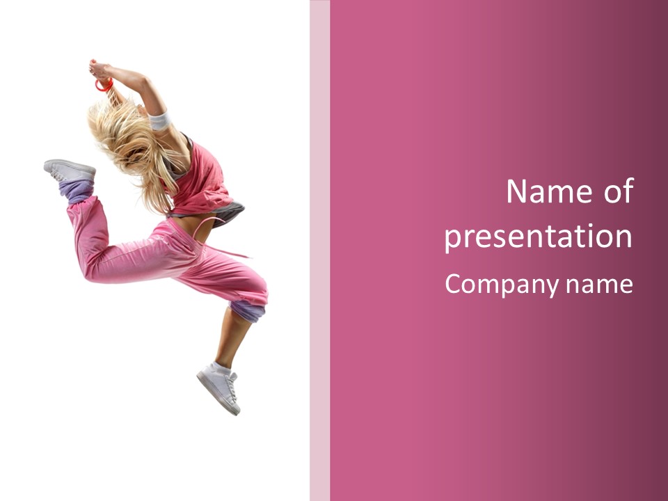 Style Exercise Fashion PowerPoint Template