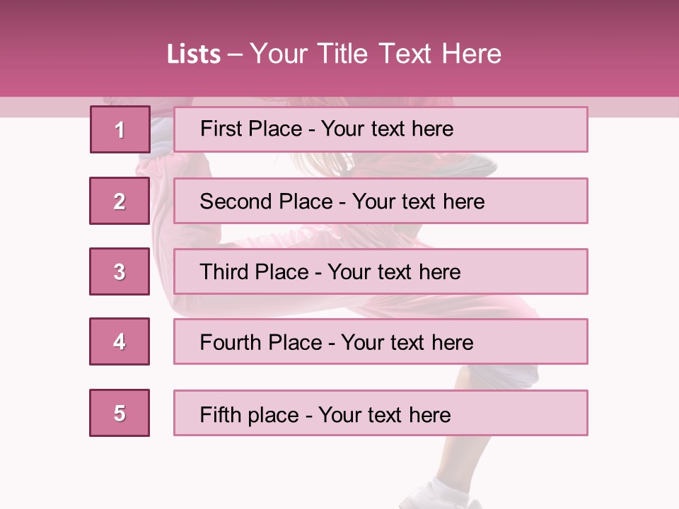 Style Exercise Fashion PowerPoint Template