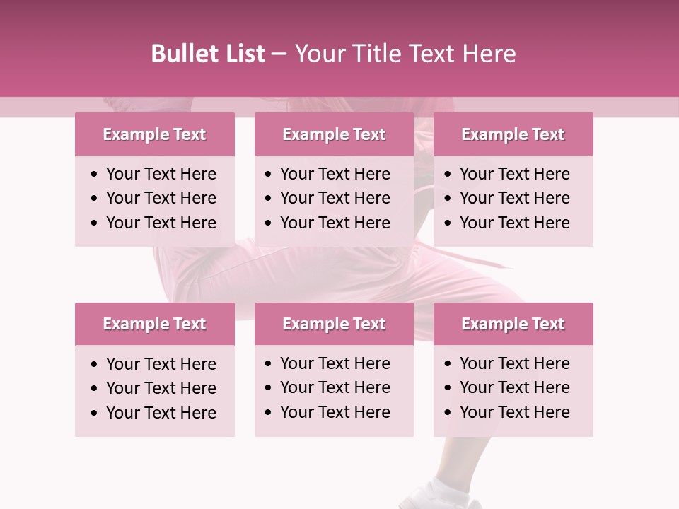 Style Exercise Fashion PowerPoint Template