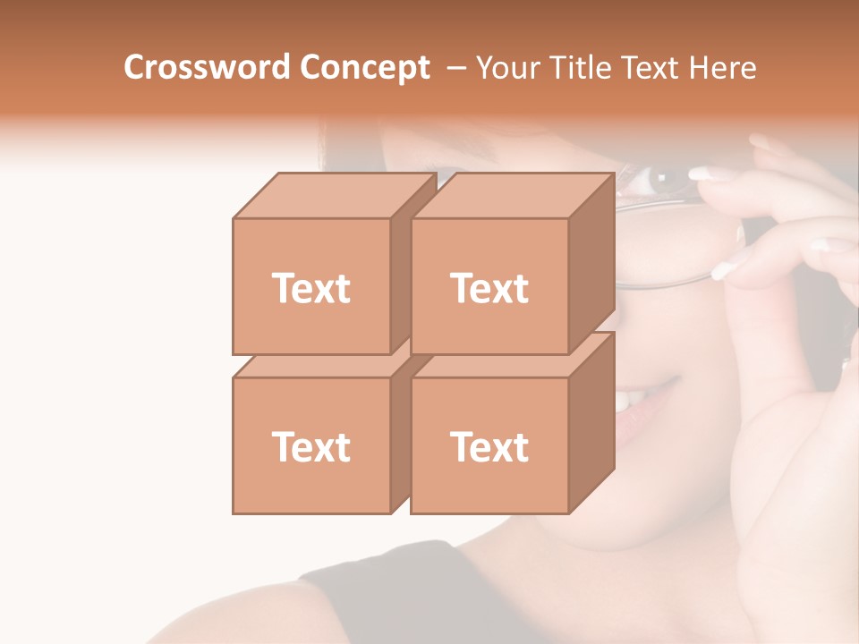 Copy Over Grinning PowerPoint Template