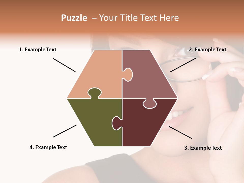 Copy Over Grinning PowerPoint Template