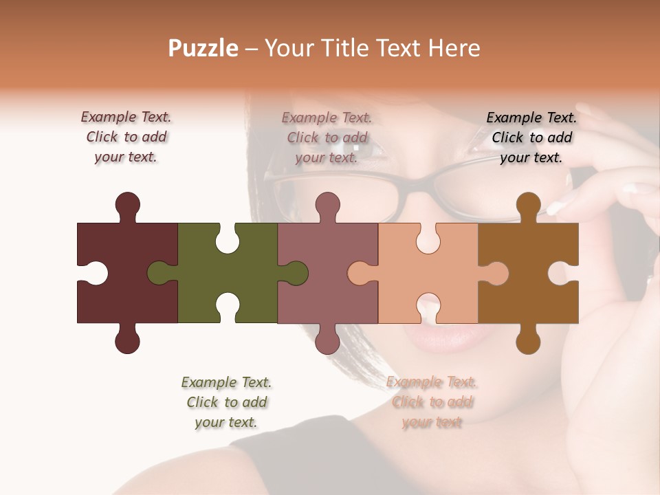 Copy Over Grinning PowerPoint Template