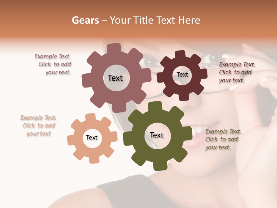 Copy Over Grinning PowerPoint Template