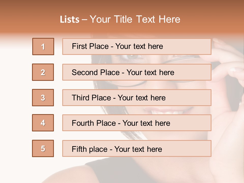 Copy Over Grinning PowerPoint Template