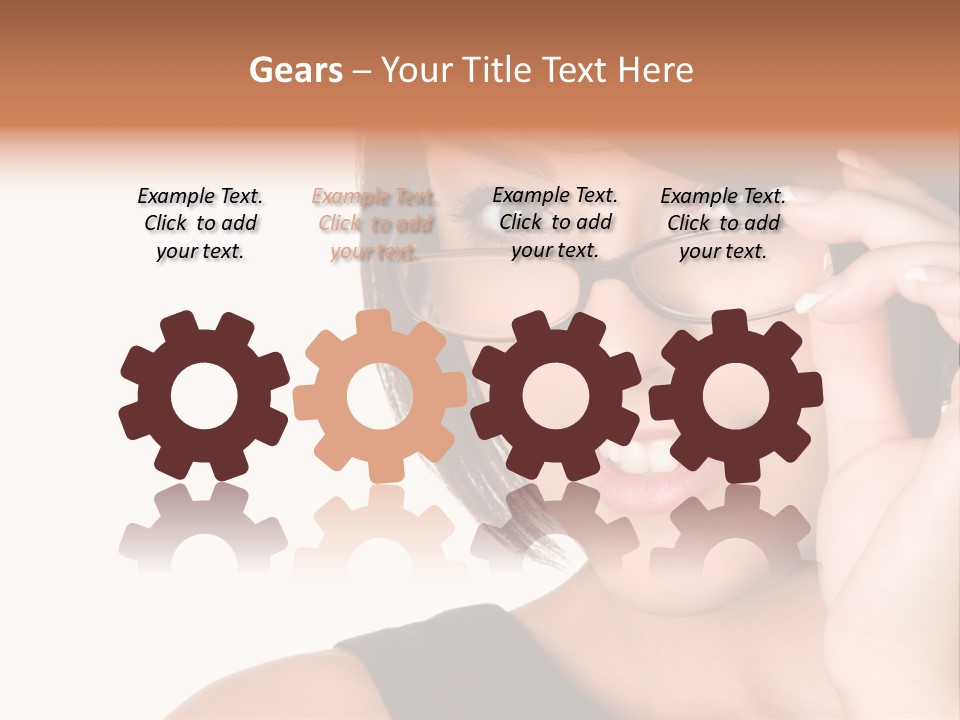 Copy Over Grinning PowerPoint Template