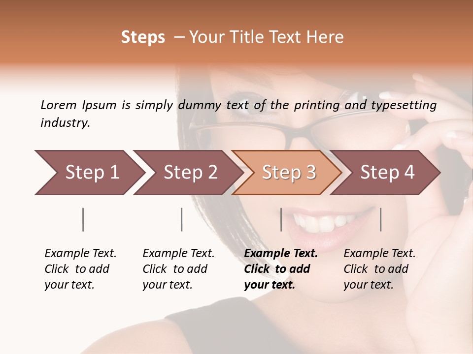 Copy Over Grinning PowerPoint Template