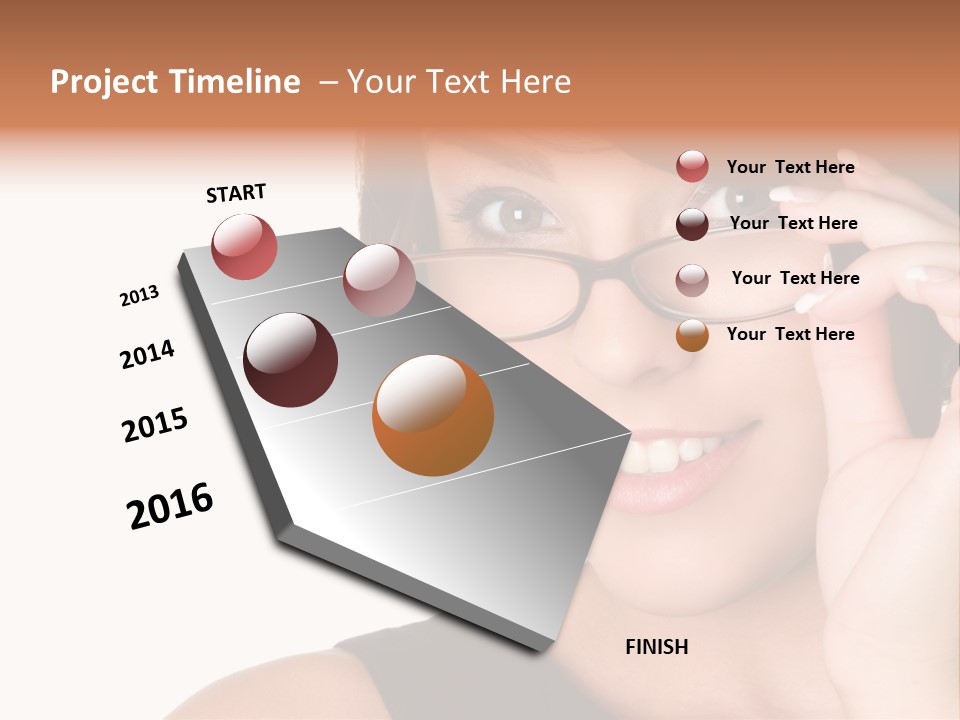 Copy Over Grinning PowerPoint Template