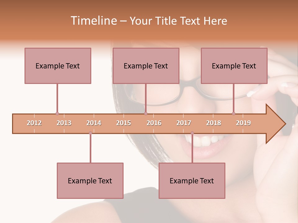 Copy Over Grinning PowerPoint Template