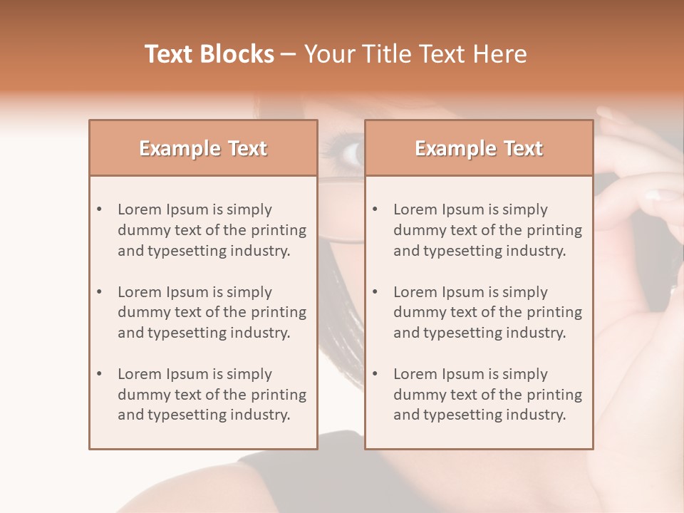 Copy Over Grinning PowerPoint Template