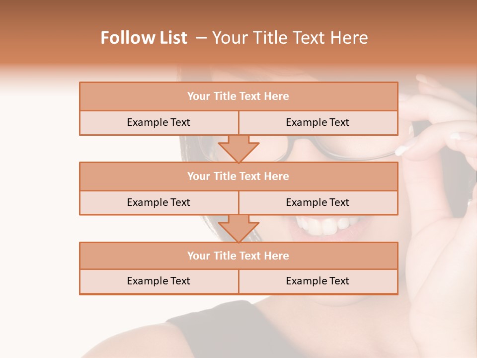 Copy Over Grinning PowerPoint Template
