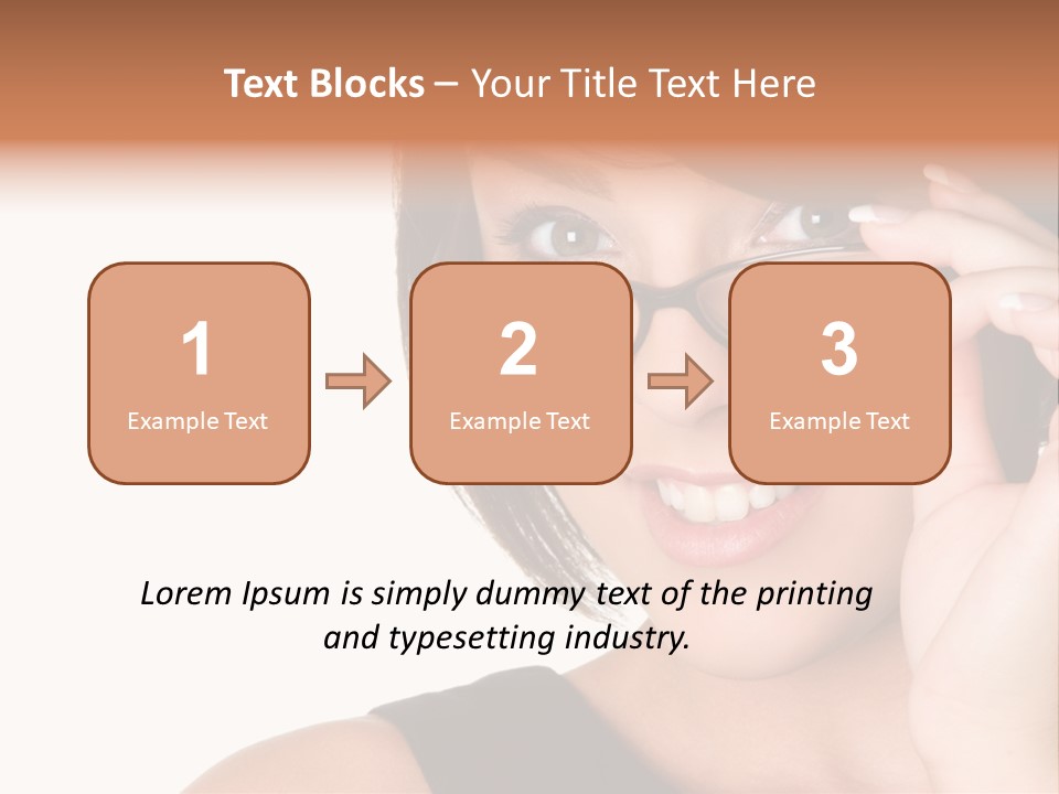 Copy Over Grinning PowerPoint Template