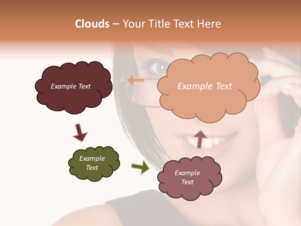Copy Over Grinning PowerPoint Template