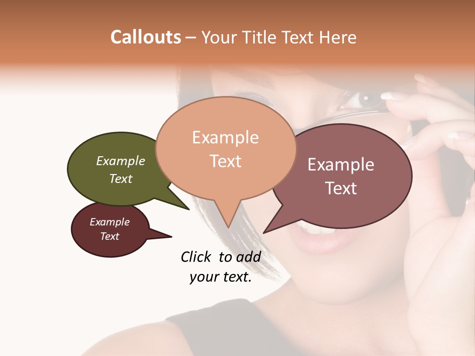 Copy Over Grinning PowerPoint Template