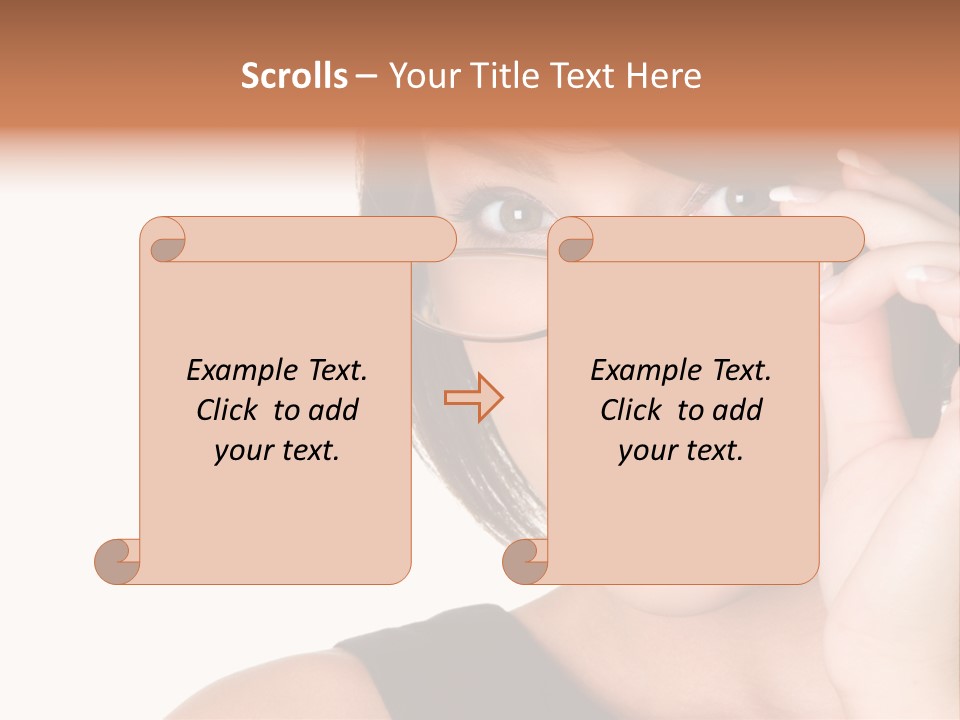 Copy Over Grinning PowerPoint Template
