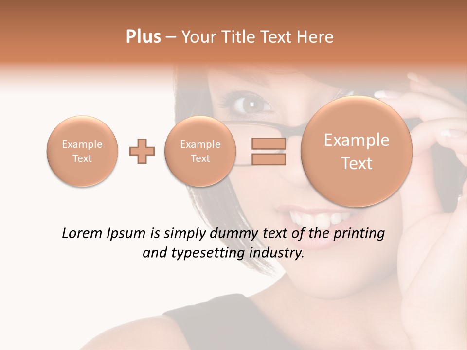 Copy Over Grinning PowerPoint Template