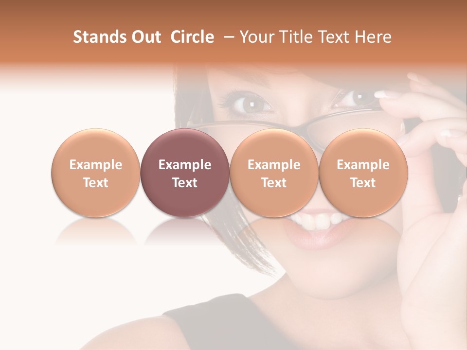 Copy Over Grinning PowerPoint Template